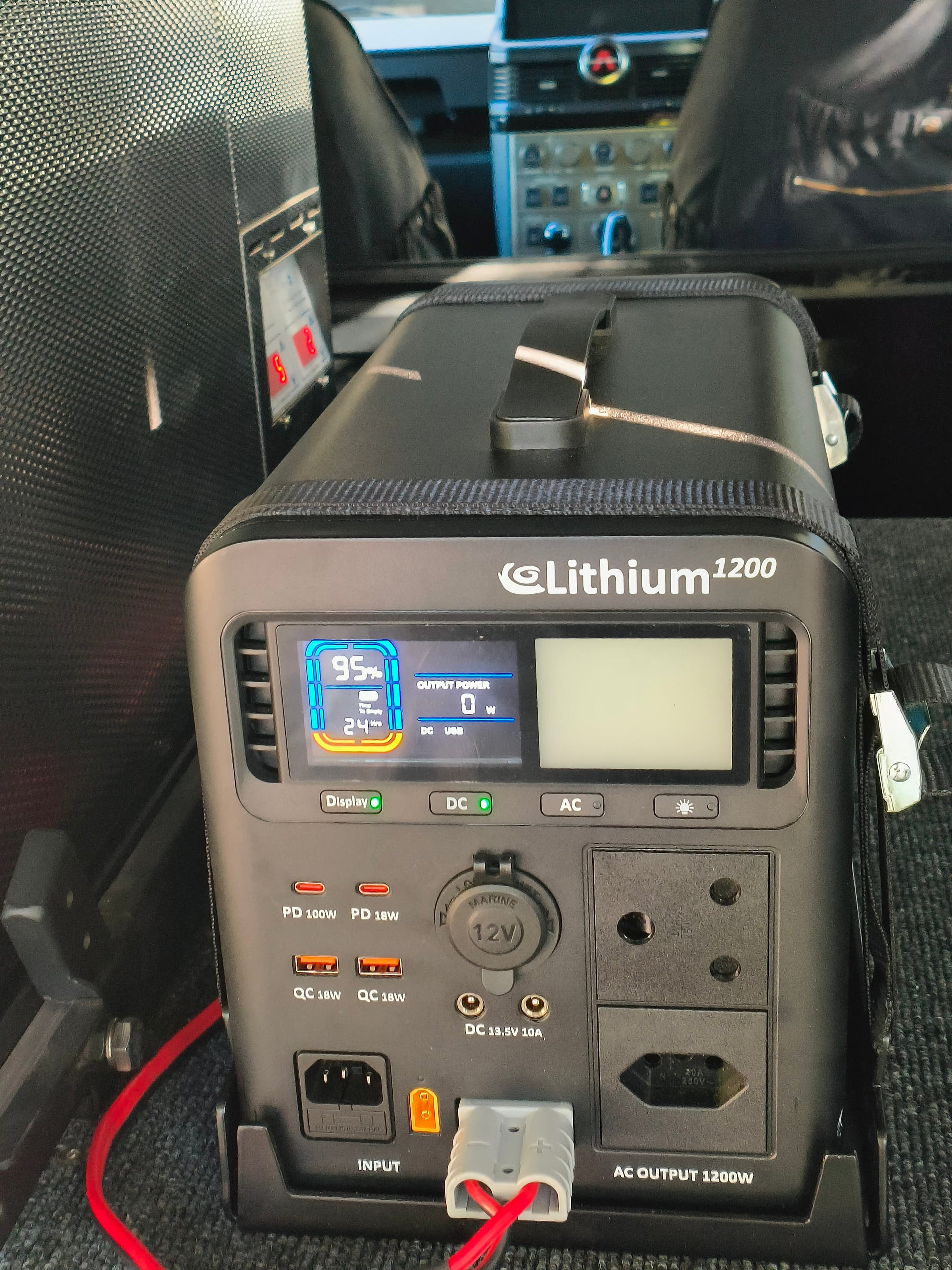 Lithium1200 with Anderson SB50 grey DC out