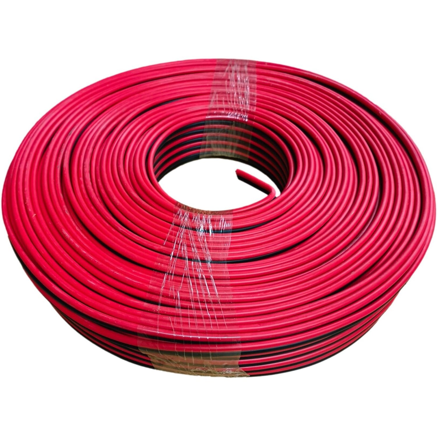 FlexoLink 100m Ripcord Cable Roll | 4mm² | Red/Black | Flexopower