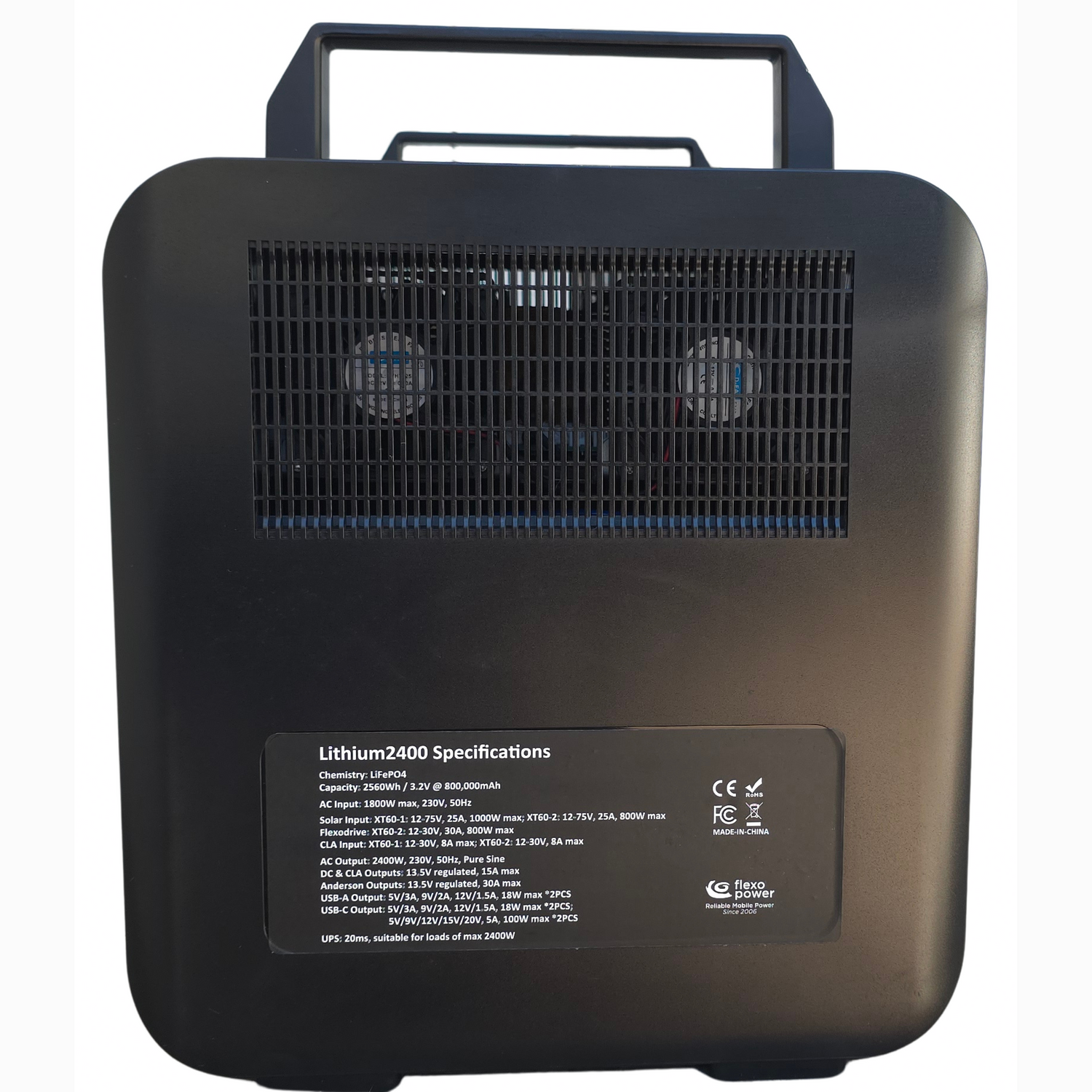 Lithium2400 Portable Power Station | Portable Dual Battery System