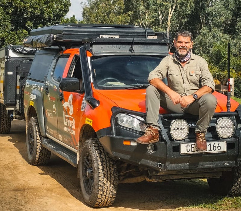 Flexopower brand ambassador vehicle Rikus Truter
