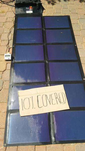 Partial shading, devastating for glass panels