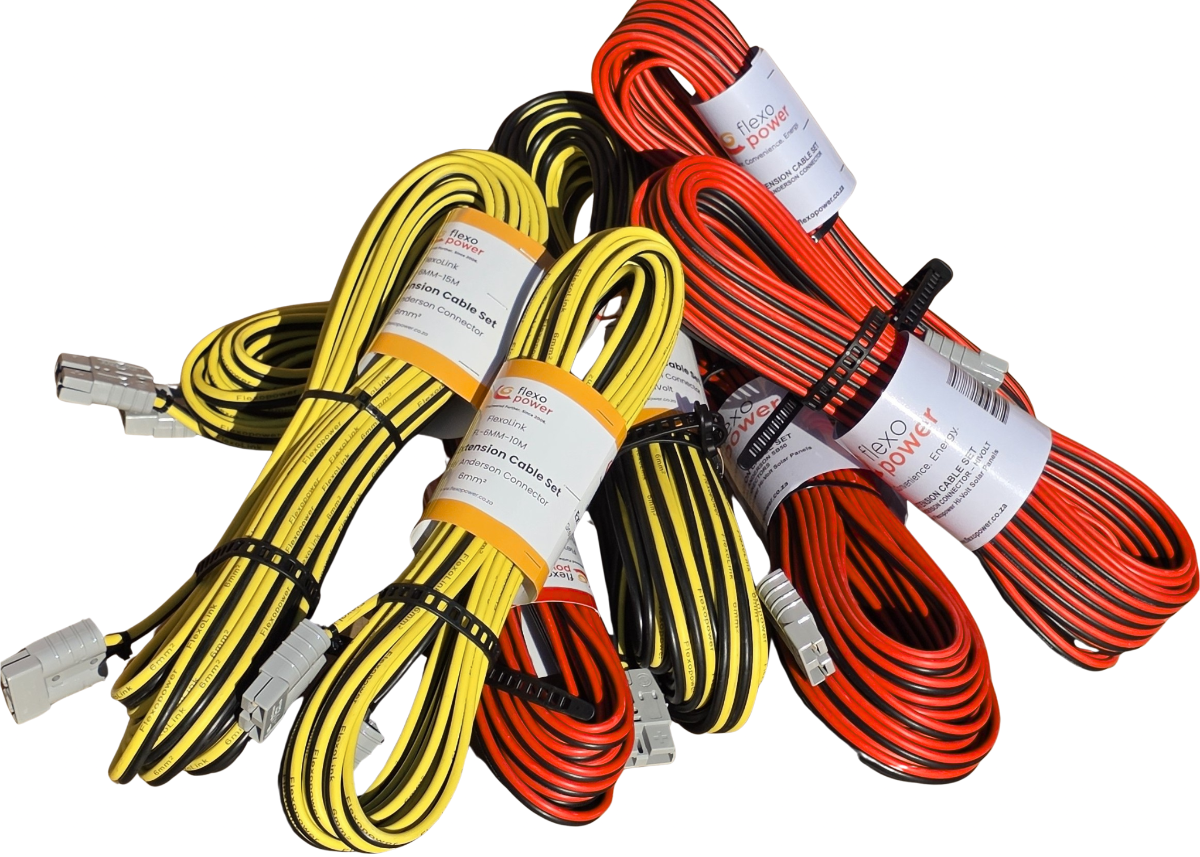 FlexoLink Solar Extension Cables | 4mm² Standard & 6mm² Low Voltage Drop | Flexopower