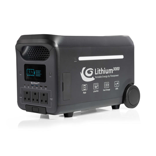 LITHIUM3000 PORTABLE POWER STATION BY FLEXOPOWER