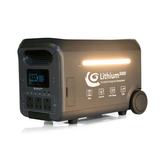 LITHIUM3000 PORTABLE POWER STATION BY FLEXOPOWER