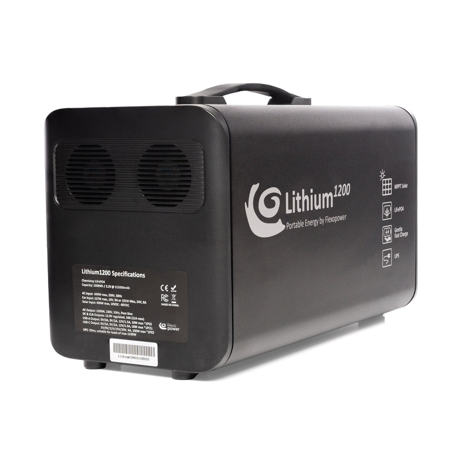 Lithium1200 Portable Power Station | Mobile Dual Battery System