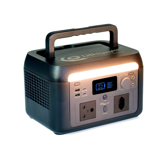 FLEXOPOWER LITHIUM600 POWER STATION & NAMIB150W SOLAR COMBO