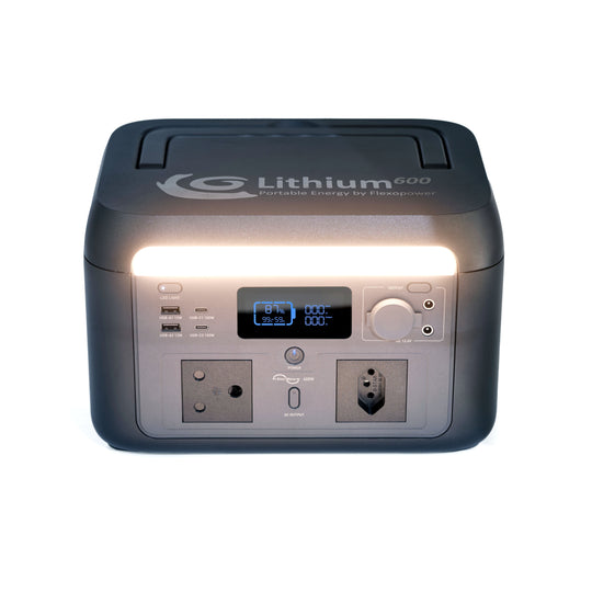 LITHIUM600 PORTABLE POWER STATION BY FLEXOPOWER
