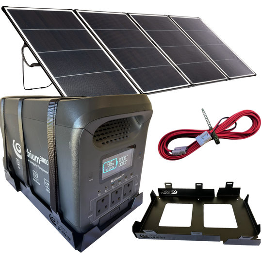 FLEXOPOWER LITHIUM3000 & KALAHARI400W SOLAR COMBO