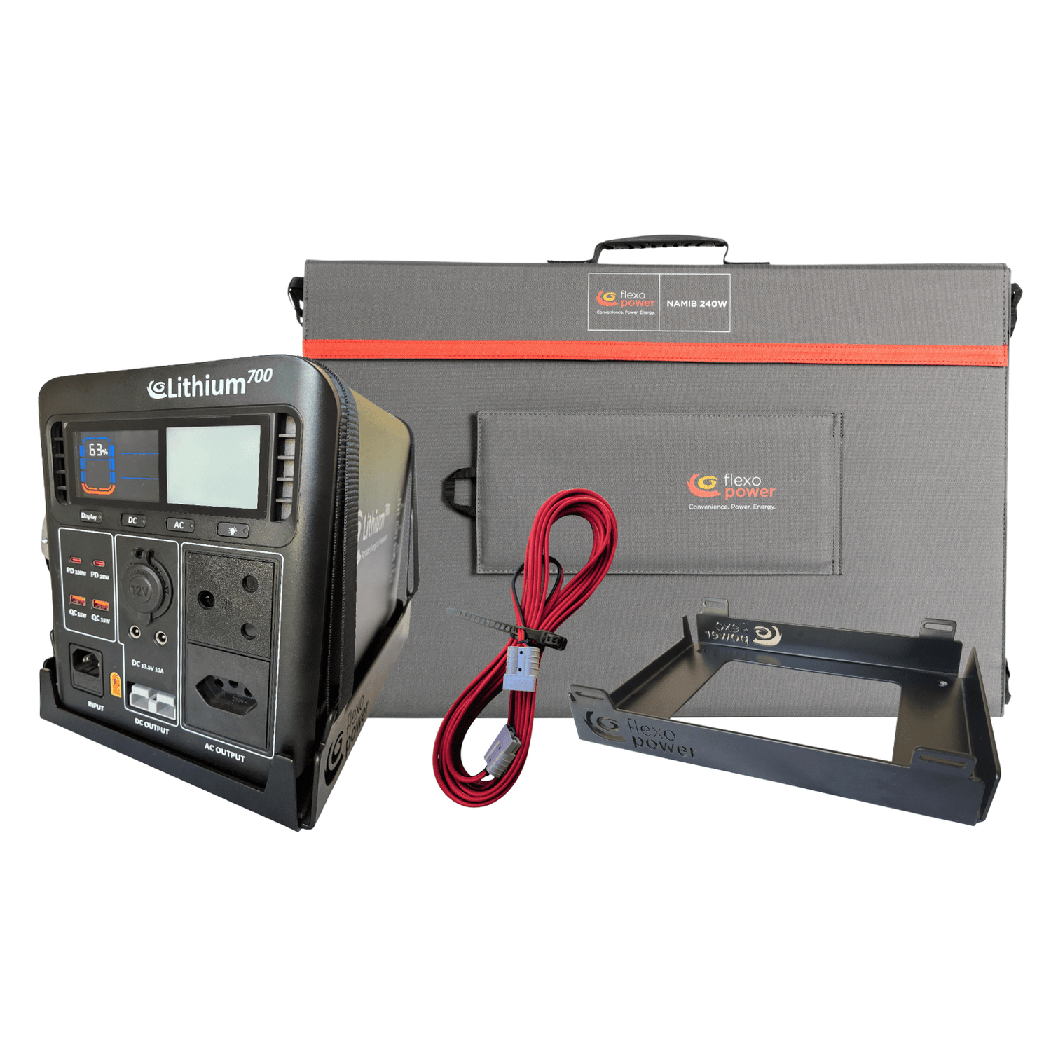 Namib240 Starter System | Lithium700 + Namib240W + 10m FlexoLink + Bracket
