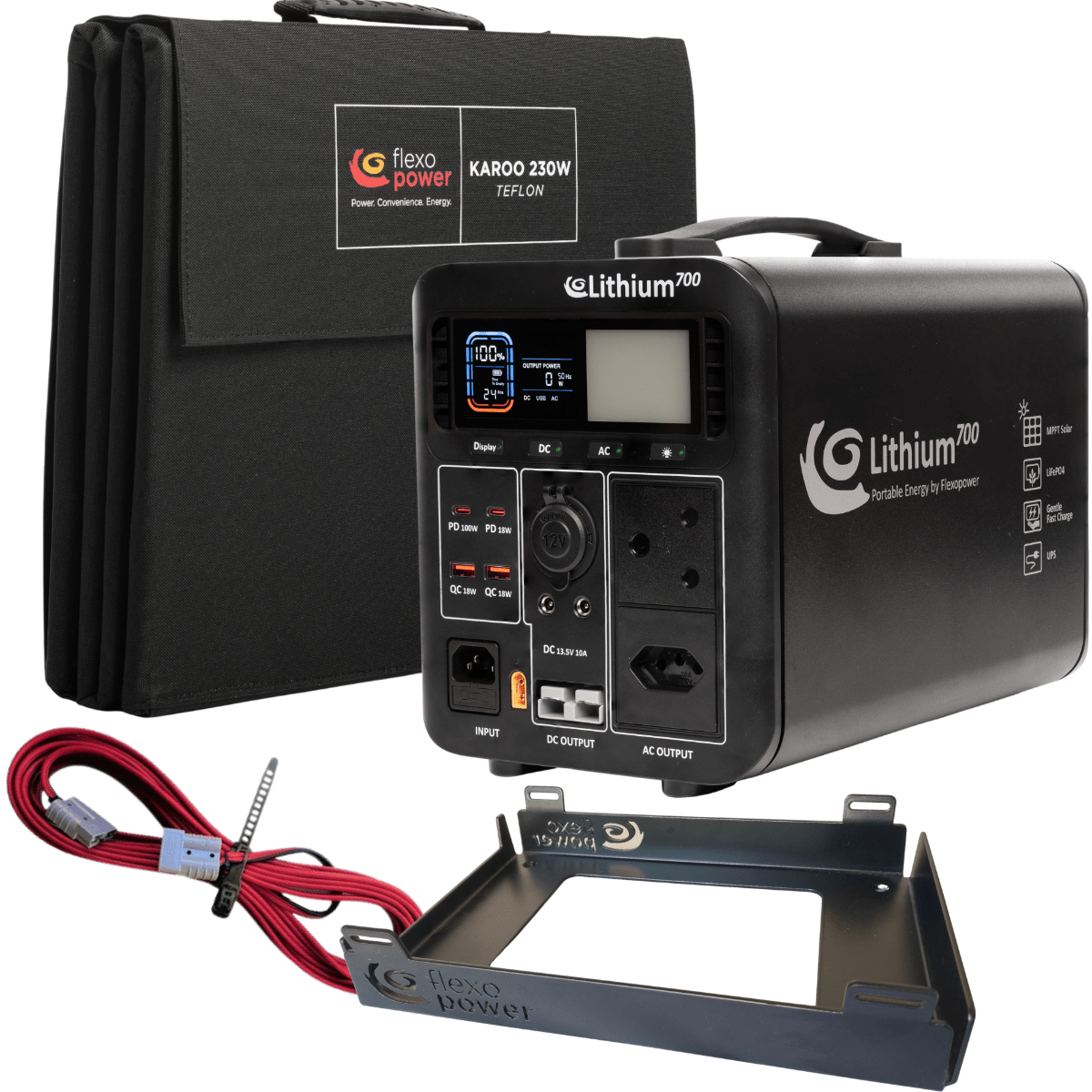 Karoo Starter System | Lithium700 + Karoo230W + 10m FlexoLink + Bracket