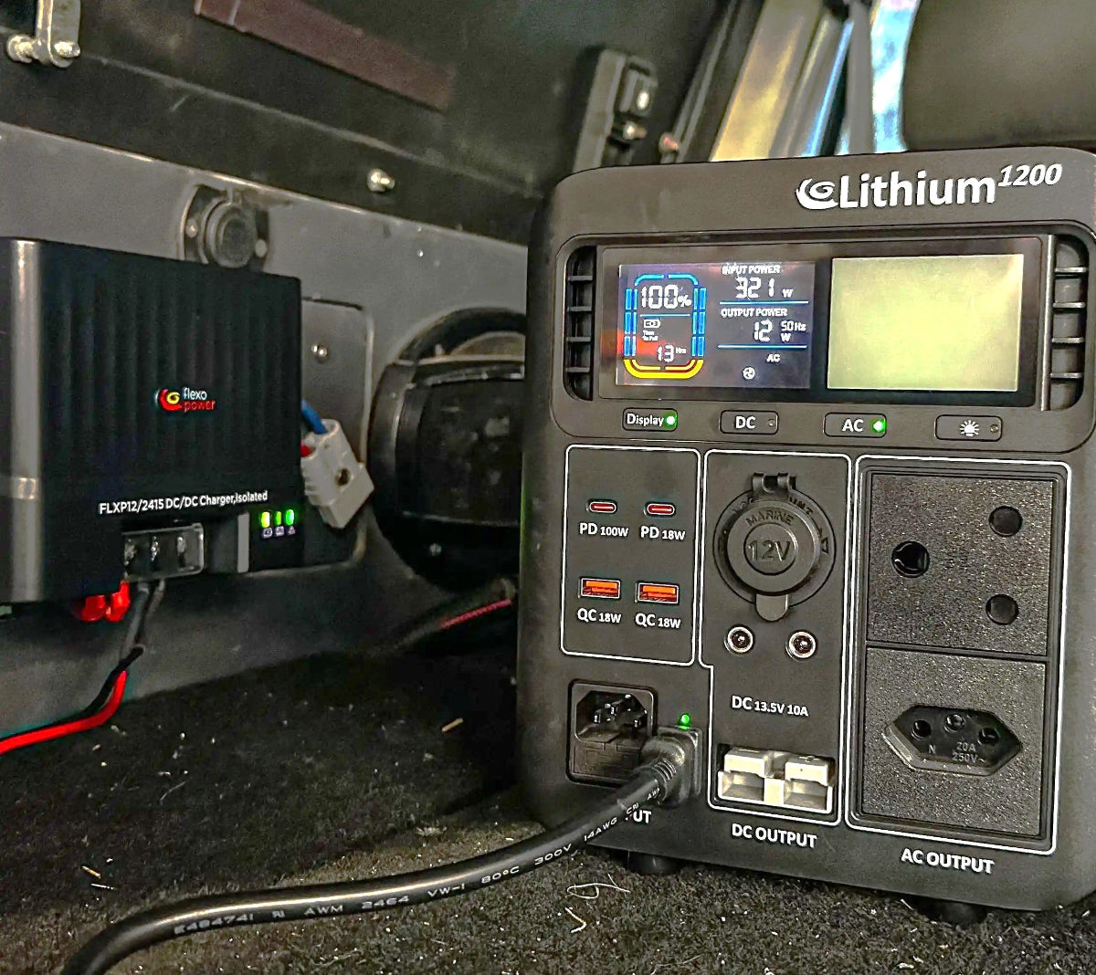 Portable Dual battery system FlexoDrive Lithium1200