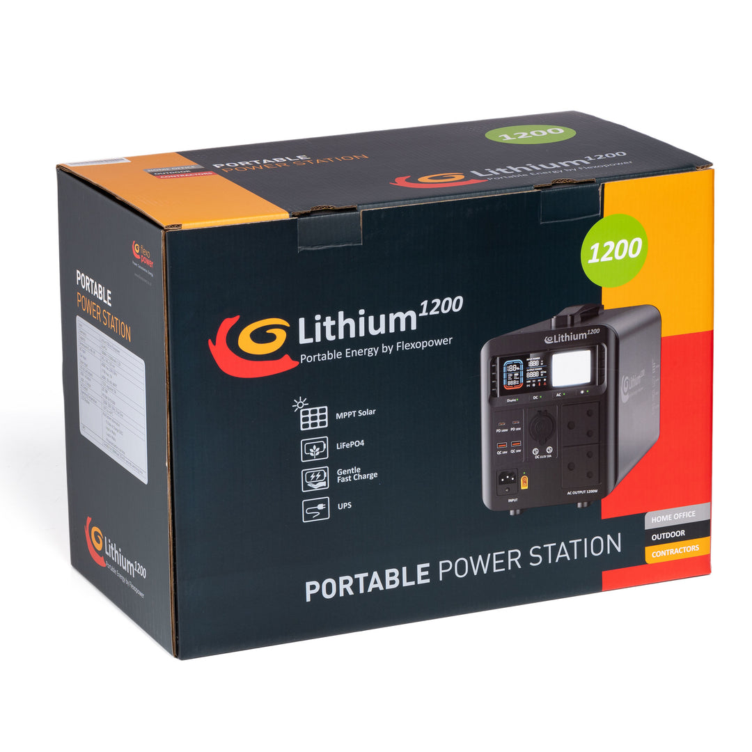 LITHIUM1200-SB50 PORTABLE POWER STATION BY FLEXOPOWER