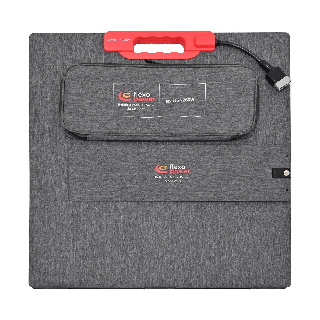Portable camping solar panel closed 260W TOPCon Flexopower
