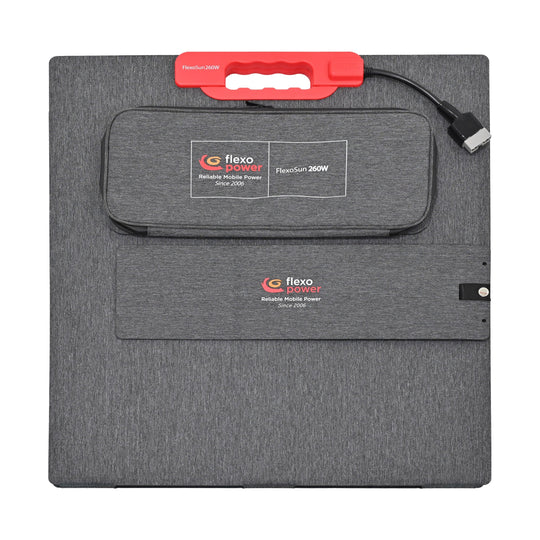 Portable camping solar panel closed 260W TOPCon Flexopower