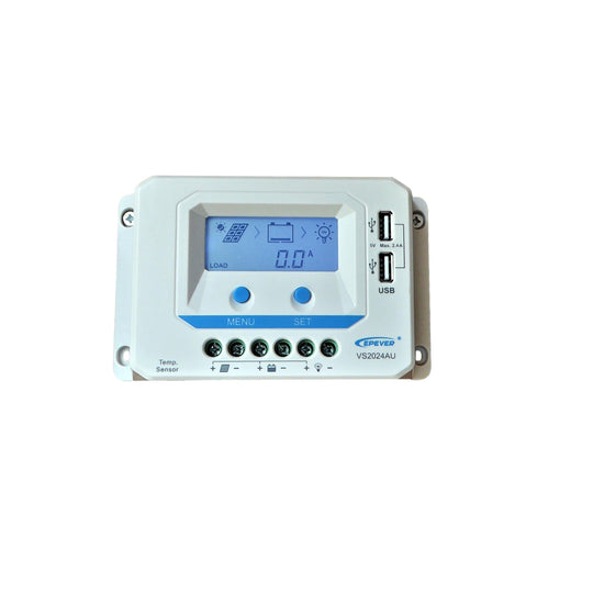 20A PWM Solar Regulator with large LCD screen - FLEXOPOWER ZA