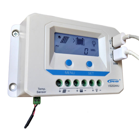 20A PWM Solar Regulator with large LCD screen - FLEXOPOWER ZA